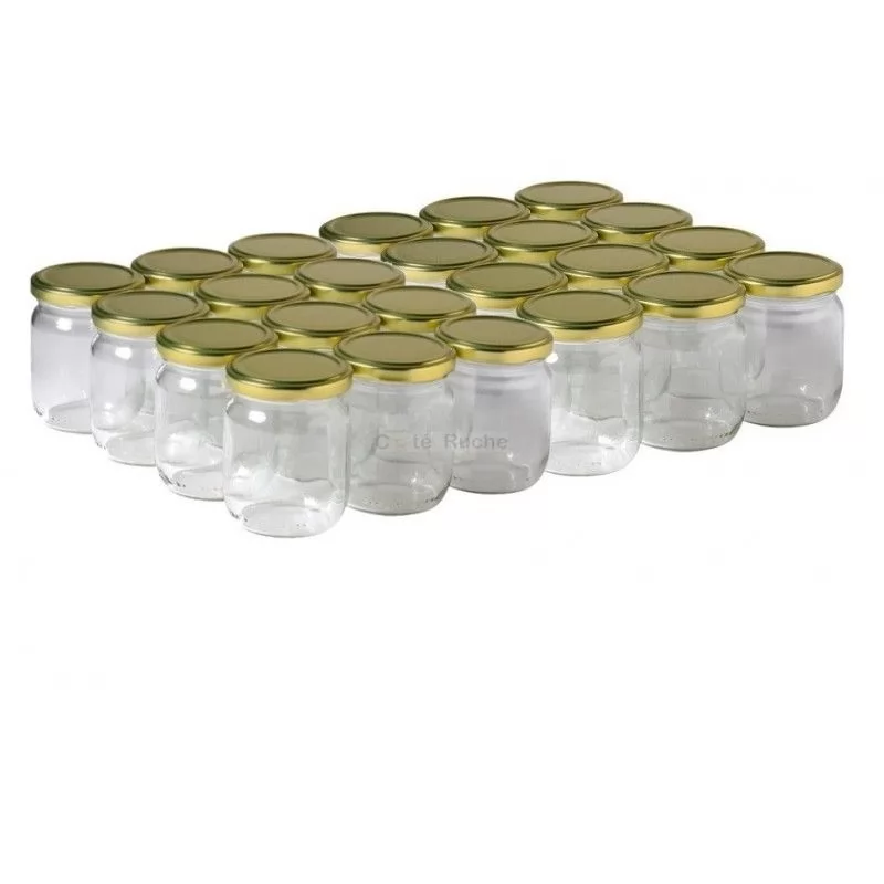 Petit Pot De Miel Pot Verre Pot à Miel En Verre 200ml - 2PCS Avec Cuillère En Bois - Couvercle Liège - Design Hexagonal Distributeur De Miel En Verre Distributeur De Miel Pour Ruche